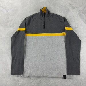 DKNY Men's Size Medium 1/4 Zip 100% Cotton Embroidered Made in China